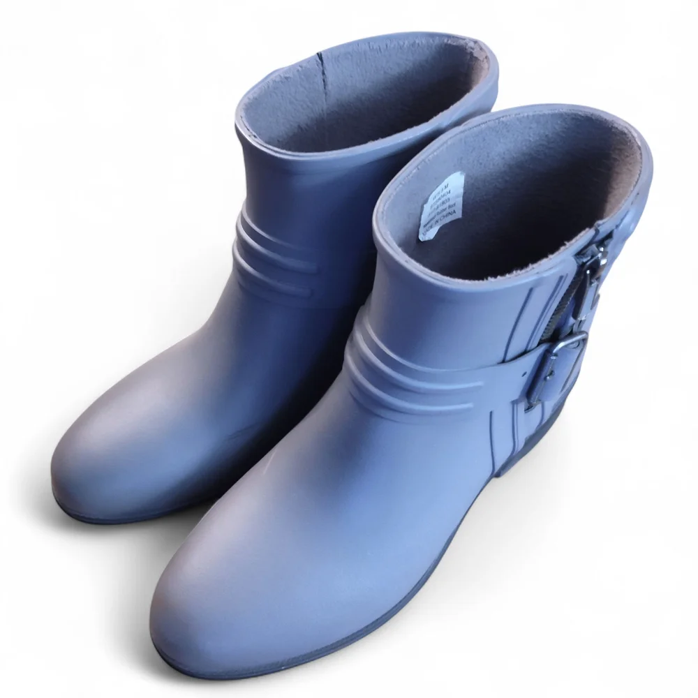 Sperry Moto Rainboots Ariel Beck Grey Womens Size 8 M